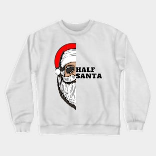 Half Santa Design Crewneck Sweatshirt